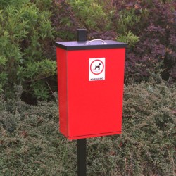 Wybone - WDB/LUFO Front Opening Dog Waste Bin with Lift up Lid