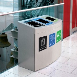 Wybone - Console Triple Recycling Bin