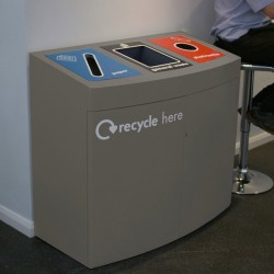 Wybone - Console Triple Recycling Bin