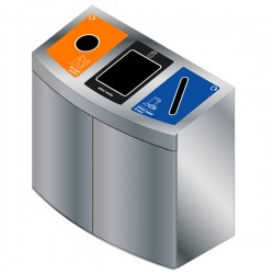 Wybone - Console Triple Recycling Bin