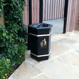 LBV/14 Hexagonal Open Top Litter Bin