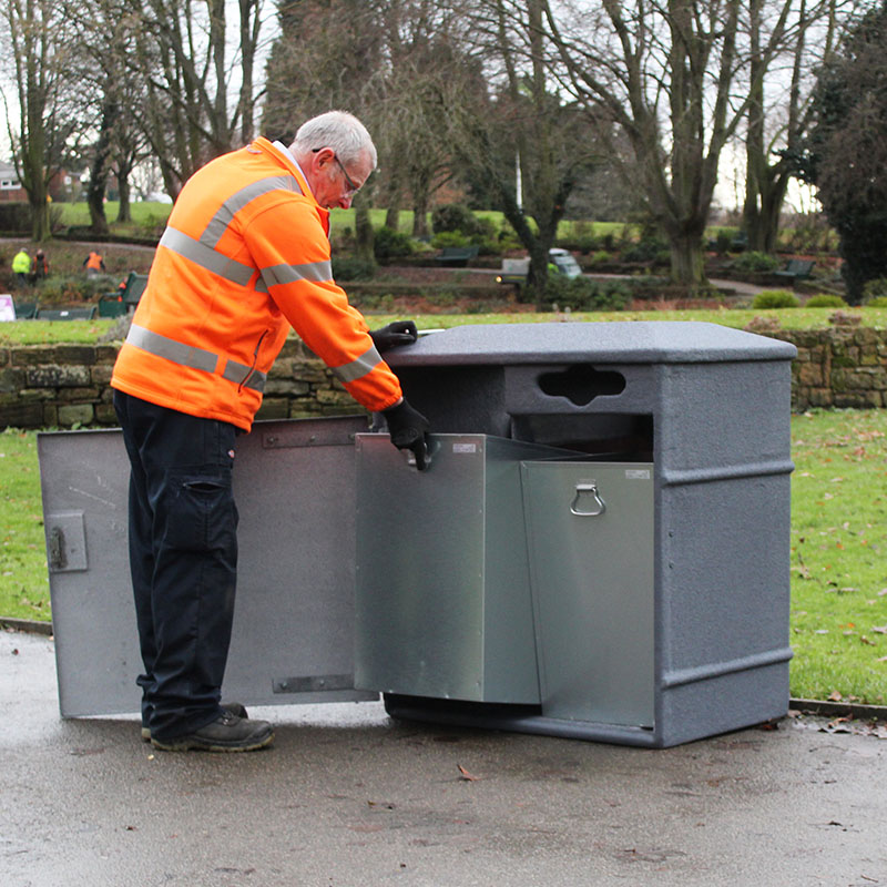 LBV/24R Dual Recycling Bin Wybone