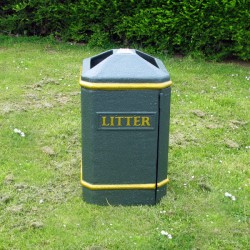 Wybone - LBV/7 Semi-Open Top Litter Bin