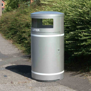 Wybone - MV/35C Circular Closed Top Litter Bin