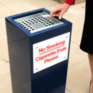 Wybone - NS/M1 Square Metal Cigarette End Bin