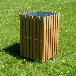 Wybone - STS/2 Square Slatted Litter Bin