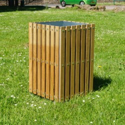 Wybone - STS/2 Square Slatted Litter Bin