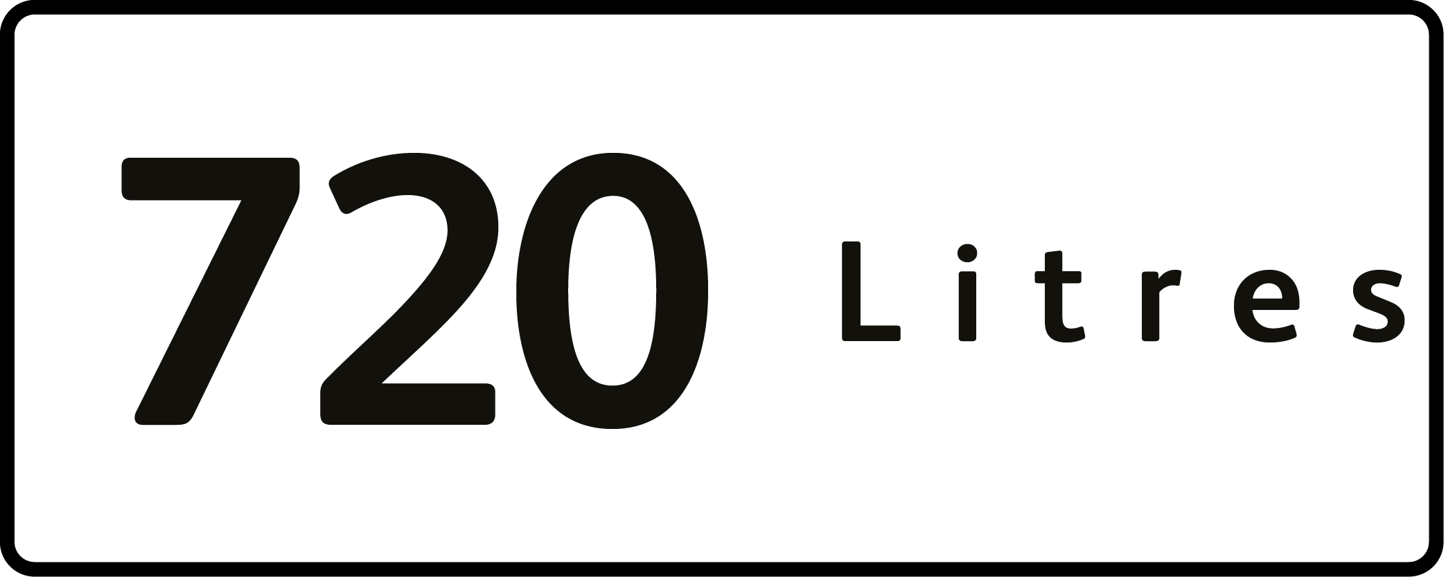 720 Litres