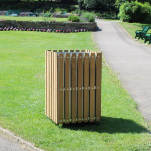 STS/2 Square Slatted Litter Bin (Express)