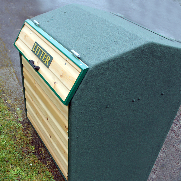 Wybone - RLA/6MAR Timber Front Closed Top Litter Bin