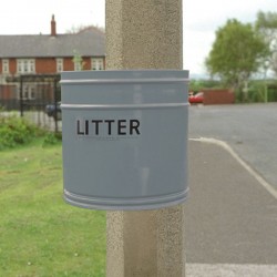 Wybone - 25 Litre RPG Circular Post Mountable Litter Bin