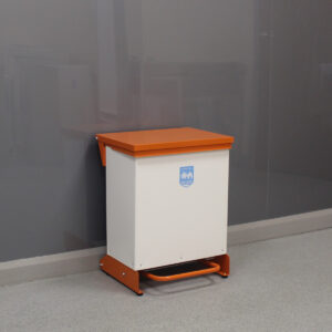 42 Litre Metal Fixed Body Clinical Waste Bin