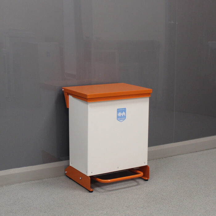 42 Litre Metal Fixed Body Clinical Waste Bin