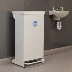 80 Litre Eco Clinical Waste Bin with a white lid.