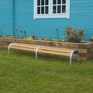 Omega Children's Double Bench in silver.