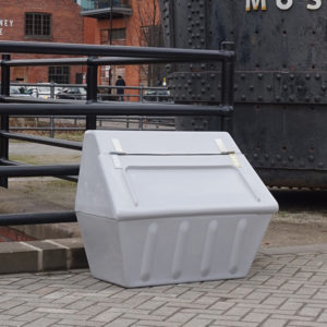 Wybone RG6 Retro Light Grey Grit Bin