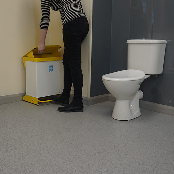 Sanitary Bin 42 Litre Capacity Foot Pedal Operated Wybone