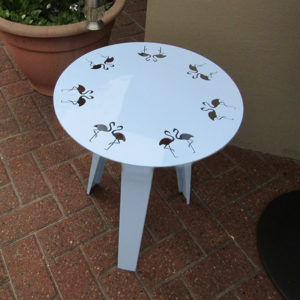 Wybone Flamingo Coffee Table in Pastel Blue