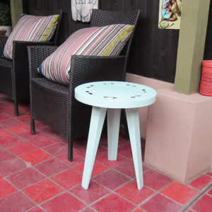 Wybone Pastel Green Bistro Table with Flamingo Design