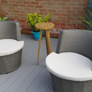 Wybone Tall Flamingo Bistro Table in Gold