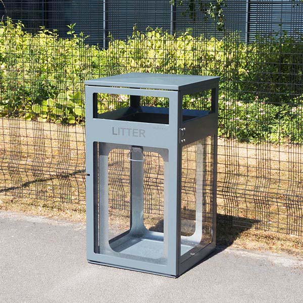 BMB2/40T Transparent Security Litter Bin