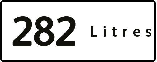 282 litres