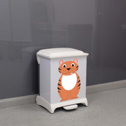 Tiger Capsule Clinical Waste Bin in 42 litres in all white.