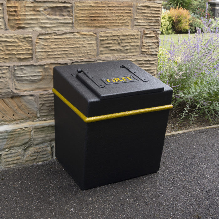 Wybone VGB8 Victoriana Grit Bin in black and gold