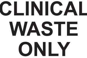 Clinical Waste Only Sticker