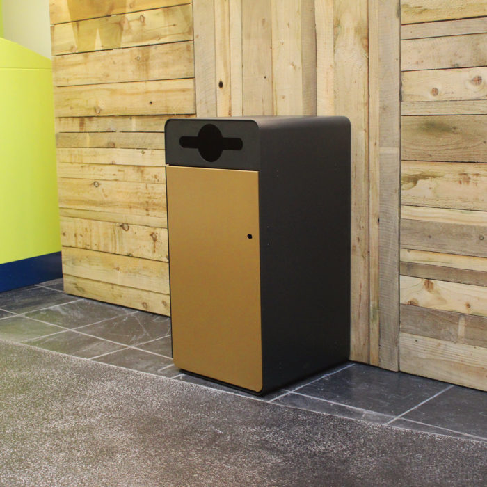 Contour Galvanised Steel Litter Bin