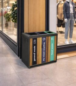 bin in shopping centre