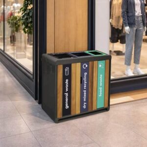 bin in shopping centre