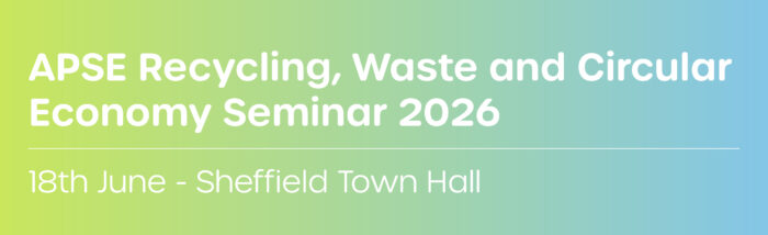 APSE Recycling, Waste and Circular Economy Seminar 2026 at Sheffield Town Hall, bringing together local authority waste, recycling and sustainability professionals.