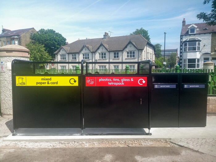 Wybone bin hubs in lancaster housing estate