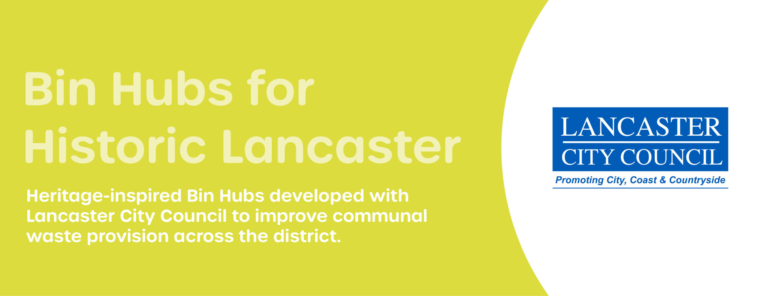 Heritage-inspired Bin Hubs developed with Lancaster City Council to improve communal waste provision across the district.