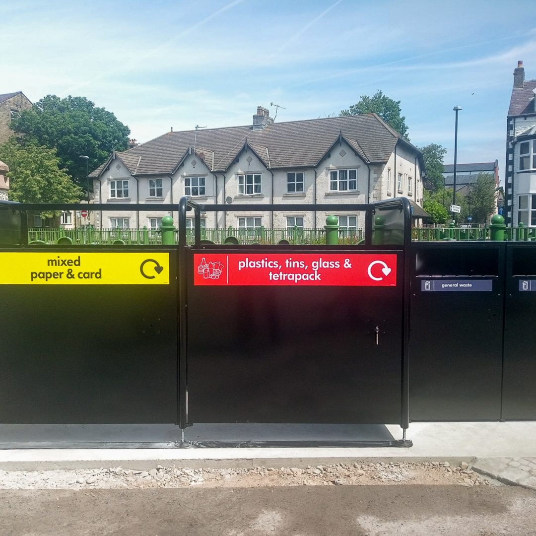 Wybone bin hubs in lancaster housing estate