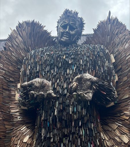 Knife Angel Statue Image 1-min The Knife Angel Statue in Bury town centre.